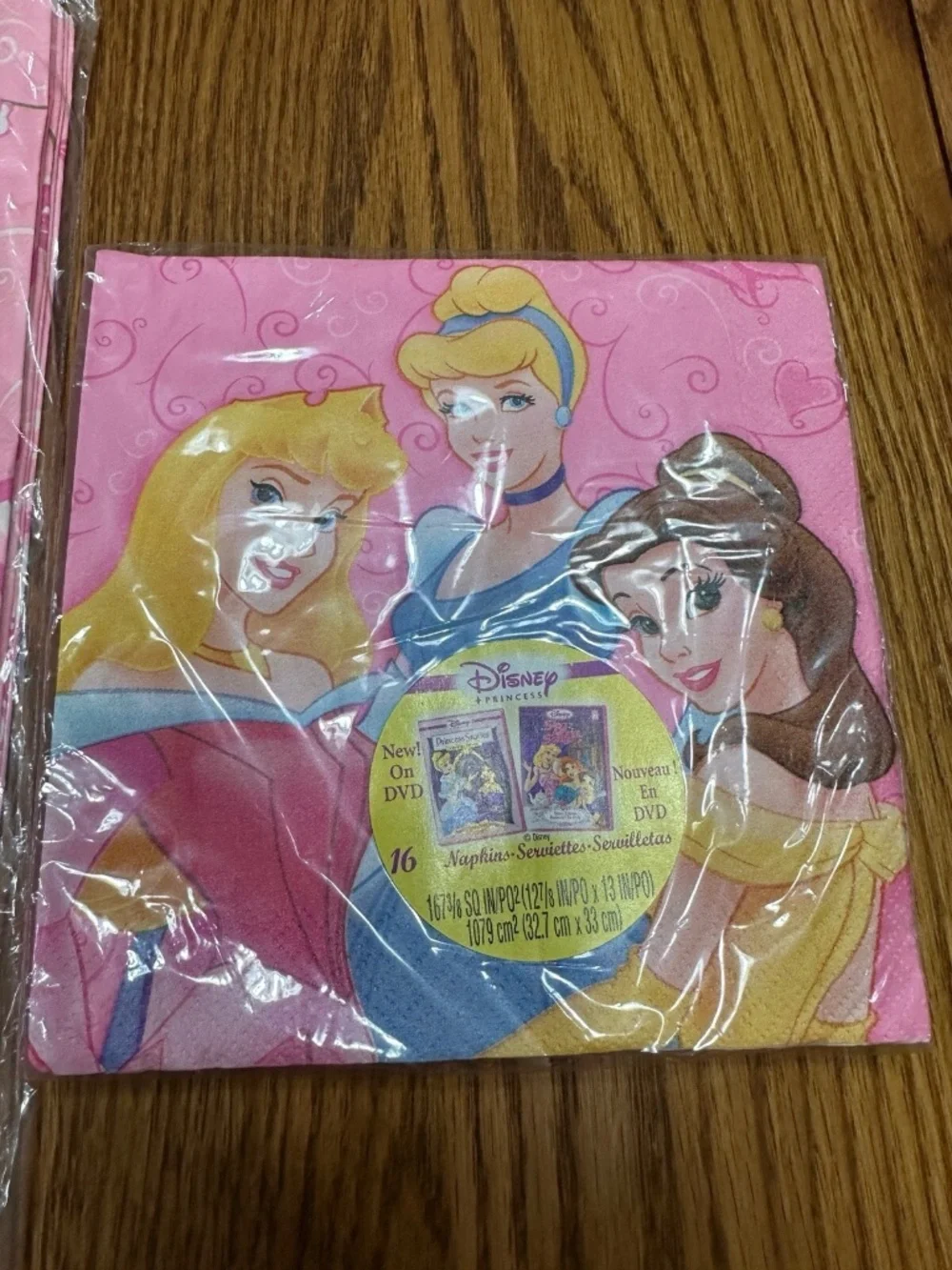 Disney Princess VTG 2004 Birthday Party Supplies Lot Hallmark Heart Plate Napkin